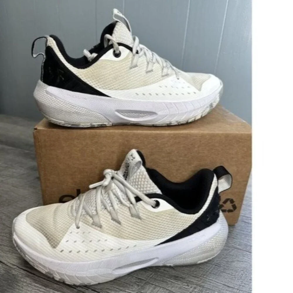 Under Armour Womens HOVR Basketball Shoes 10 White Athletic Sneakers Performance